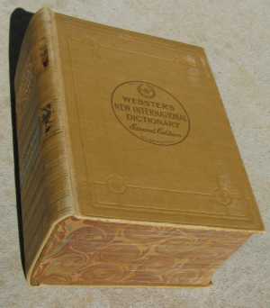 Vintage Websters  Dictionary 